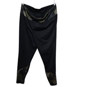 LIVI Active High Rise Black Camo Trim Leggings 18/20